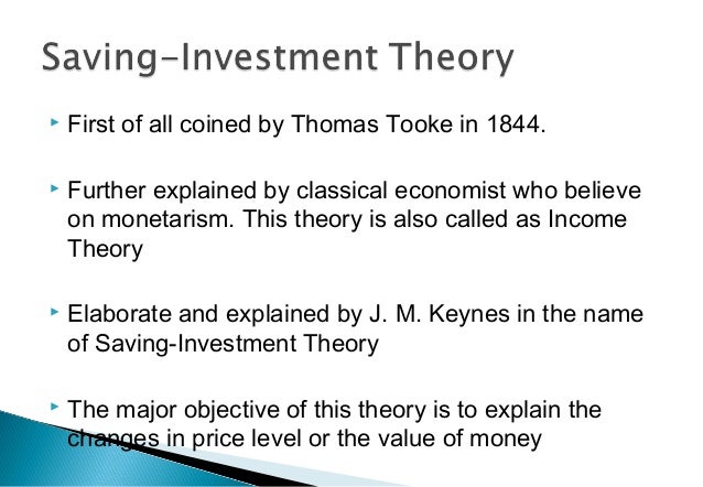 Investment Theory What Is It Types Saving Consumption